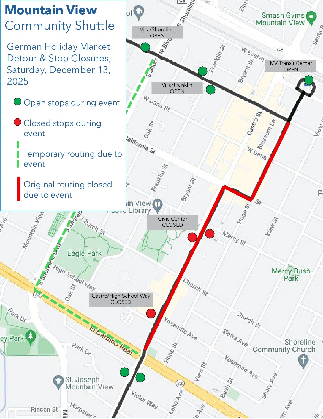 Temporary Stop Closures for the German Holiday Market